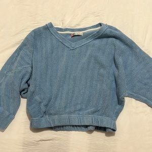 Free People Beach Blue Sweatshirt